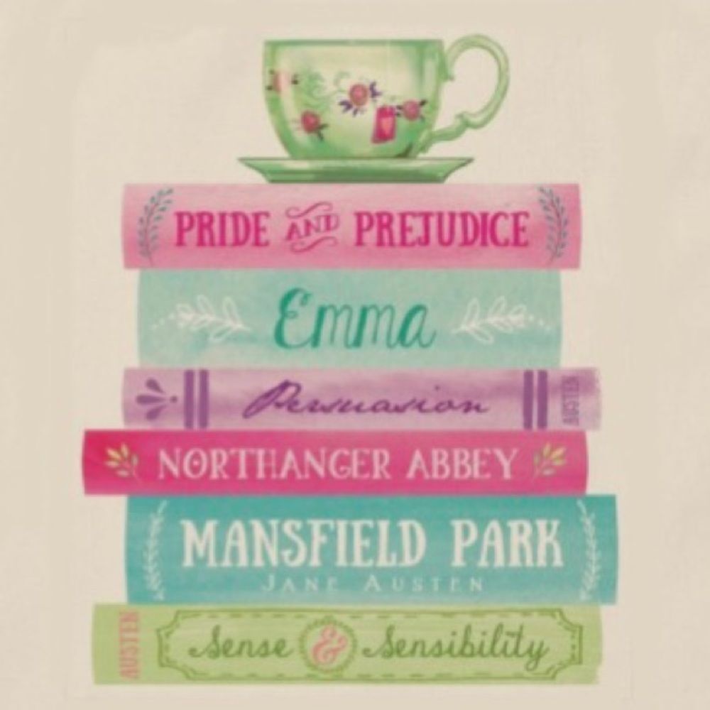 Jane Austen Book Stack Tote - Picture 3 of 4
